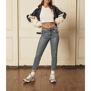 Boyish City Lights Billy High Rise Distressed Skinny Jeans